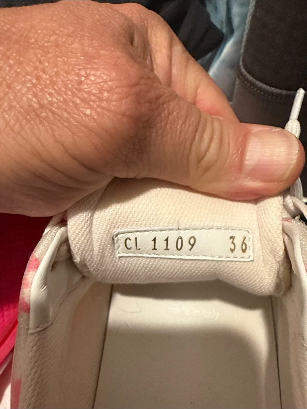 Louis Vuitton Cream and Neon Pink Monogram Low-Top Sneakers